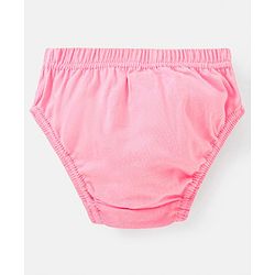 Babyhug 100% Cotton Antibacterial Fruit Printed Panties Pack of 5 - Pink Yellow & Blue