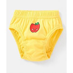 Babyhug 100% Cotton Antibacterial Fruit Printed Panties Pack of 5 - Pink Yellow & Blue