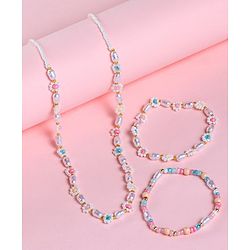 Babyhug Free Size Necklace & Bracelets Floral Design-Multicolor