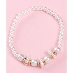 Babyhug Pearl Neck Piece & Bracelets - White