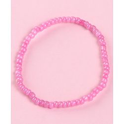 Babyhug  Butterfly Bead Pearl Neck Piece & Bracelets - Pink