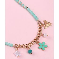 Babyhug Free Size Neck Piece & Bracelet Set- Mint Green