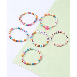 Babyhug Beads Bracelets Pack Of 6  - Multicolor
