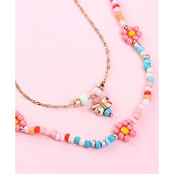 Babyhug Free Size Neck Piece & Bracelet Set- Multicolor