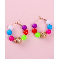 Babyhug Free Size Neck Piece & Earrings Set- Multicolor
