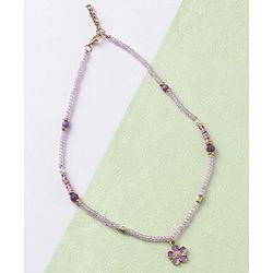 Babyhug Free Size Neck Piece & Bracelet Set- Purple