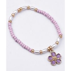Babyhug Free Size Neck Piece & Bracelet Set- Purple