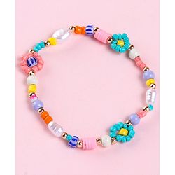 Babyhug Free Size Neck Piece & Bracelet Set- Multicolor