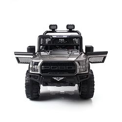 Babyhug Battery Operated Ride On Jeep With Lights and Music - Grey