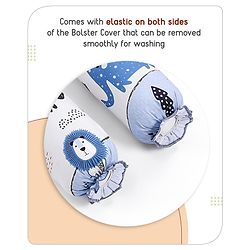 Babyhug Cotton Crib Bedding Set Elephant Print -Multicolor