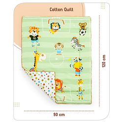 Babyhug Cotton Crib Bedding Set Elephant Print -Multicolor