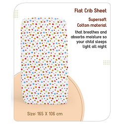 Babyhug Cotton Crib Bedding Set Elephant Print -Multicolor