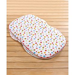 Babyhug Cotton Bedding Set with Mosquito Net Soccer Print- Green