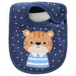 Babyhug Bib Velcro Closure  Animal Print Pack of 5 - Multicolour