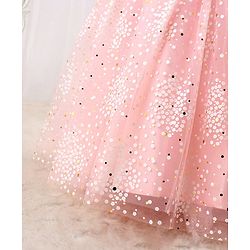 Babyhug Woven Sleeveless Party Dress with Bow - Peach