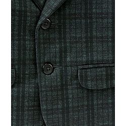 Babyhug Woven Full Sleeves Check Blazer - Green