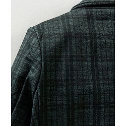 Babyhug Woven Full Sleeves Check Blazer - Green