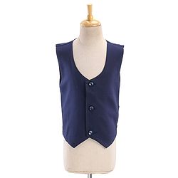 Babyhug Full Sleeves Brocade Party Suit With Blazer Floral Embroidery- Navy Blue