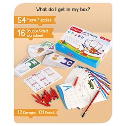 Babyhug Learn the Alphabet Jigsaw Puzzle With Activity Kit - 54 Pieces