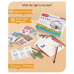 Babyhug Learn the Numbers Jigsaw Puzzle With Activity Kit - 40 Pieces