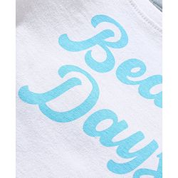 Babyhug 100% Cotton Dungaree and Half Sleeves T-Shirt Set Pine Tree Print - Blue White