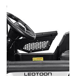 Babyhug Battery Operated Police Ride On Jeep With Lights and Music - Black| Forward & Reverse Drive| Wide Comfortable Seat| Rechargeable Battery| Remote Control| Pre-loaded Music with USB & AUX| Easy to Assemble| Openable Doors| Easy to Operate