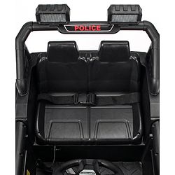 Babyhug Battery Operated Police Ride On Jeep With Lights and Music - Black| Forward & Reverse Drive| Wide Comfortable Seat| Rechargeable Battery| Remote Control| Pre-loaded Music with USB & AUX| Easy to Assemble| Openable Doors| Easy to Operate