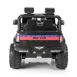 Babyhug Battery Operated Police Ride on Jeep with Light & Music - Black