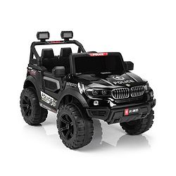 Babyhug Battery Operated Police Ride on Jeep with Light & Music - Black