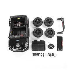 Babyhug Battery Operated Police Ride on Jeep with Light & Music - Black