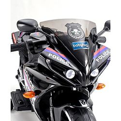 Babyhug Police Battery Operated Ride on Bike With Music & Light - Black