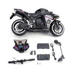 Babyhug Police Battery Operated Ride on Bike With Music & Light - Black