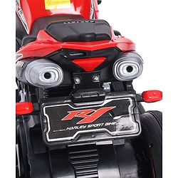 Babyhug Battery Operated Three Wheeler Mini R1 Bike With Music & Light - Red