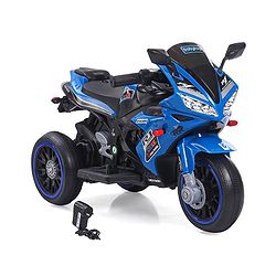 Babyhug Battery Operated Three Wheeler Mini R1 Bike With Music & Light - Blue
