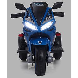 Babyhug Battery Operated Three Wheeler Mini R1 Bike With Music & Light - Blue