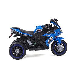 Babyhug Battery Operated Three Wheeler Mini R1 Bike With Music & Light - Blue