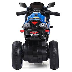 Babyhug Battery Operated Three Wheeler Mini R1 Bike With Music & Light - Blue