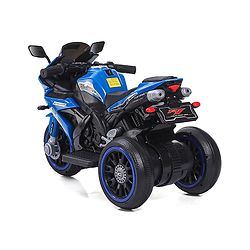 Babyhug Battery Operated Three Wheeler Mini R1 Bike With Music & Light - Blue