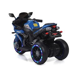 Babyhug Battery Operated Three Wheeler Mini R1 Bike With Music & Light - Blue