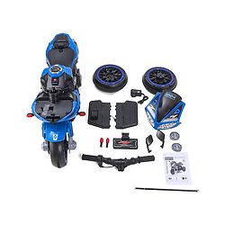 Babyhug Battery Operated Three Wheeler Mini R1 Bike With Music & Light - Blue