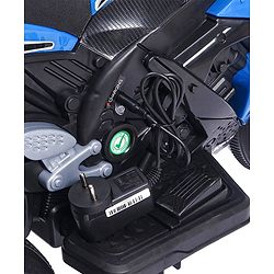 Babyhug Battery Operated Three Wheeler Mini R1 Bike With Music & Light - Blue