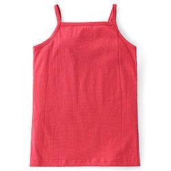 Babyhug 100% Cotton Antibacterial Finish Sleeveless Slips Pack of 3 - Red Purple
