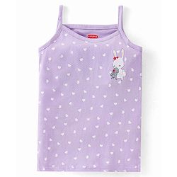 Babyhug 100% Cotton Antibacterial Finish Sleeveless Slips Pack of 3 - Red Purple