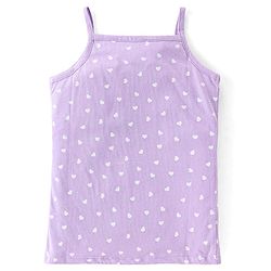 Babyhug 100% Cotton Antibacterial Finish Sleeveless Slips Pack of 3 - Red Purple