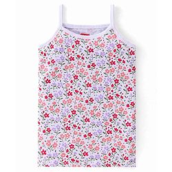 Babyhug 100% Cotton Antibacterial Finish Sleeveless Slips Pack of 3 - Red Purple