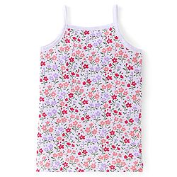 Babyhug 100% Cotton Antibacterial Finish Sleeveless Slips Pack of 3 - Red Purple