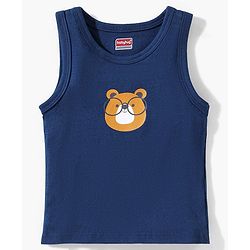 Babyhug 100% Cottton Anti Bacterial Sleeveless Sando Pack Of 3 - Blue Green