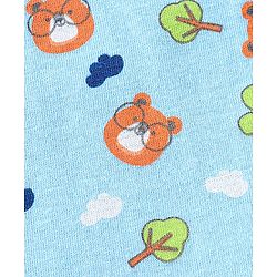 Babyhug 100% Cottton Anti Bacterial Sleeveless Sando Pack Of 3 - Blue Green