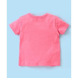 Babyhug 100% Cotton Antibacterial Half Sleeves Vests Bee Print Pack of 5 - Pink Blue & Yellow