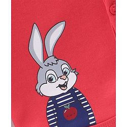 Babyhug 100% Cotton Antibacterial Full Sleeves Vests Stripes & Apple Print Pack of 3 - Grey Red & Blue